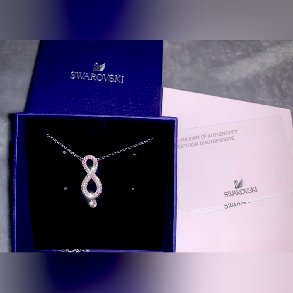 Swarovski crystal infinity necklace